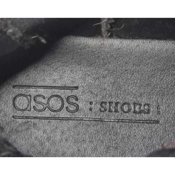 Asos Black Chelsea Ankle Boots Faux Leather Size 6 Womens - Picture 4 of 7